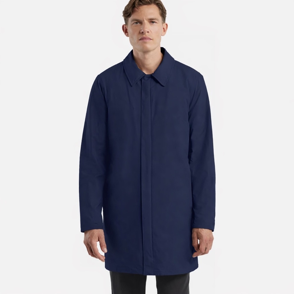 Hunter Men’s Castle Cloak Jacket XL Navy Insulated Lightweight Rain Jacket NWT